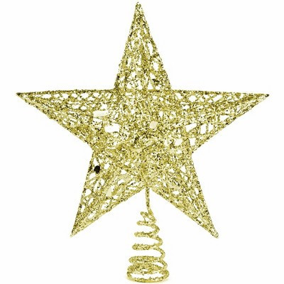 Ornativity Glittered Star Tree Topper - Gold | Target