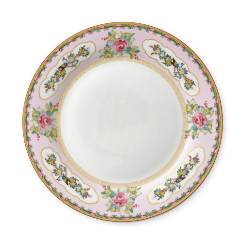 Famille Rose Dinner Plates, Set of 4, Pink Rim | Williams-Sonoma