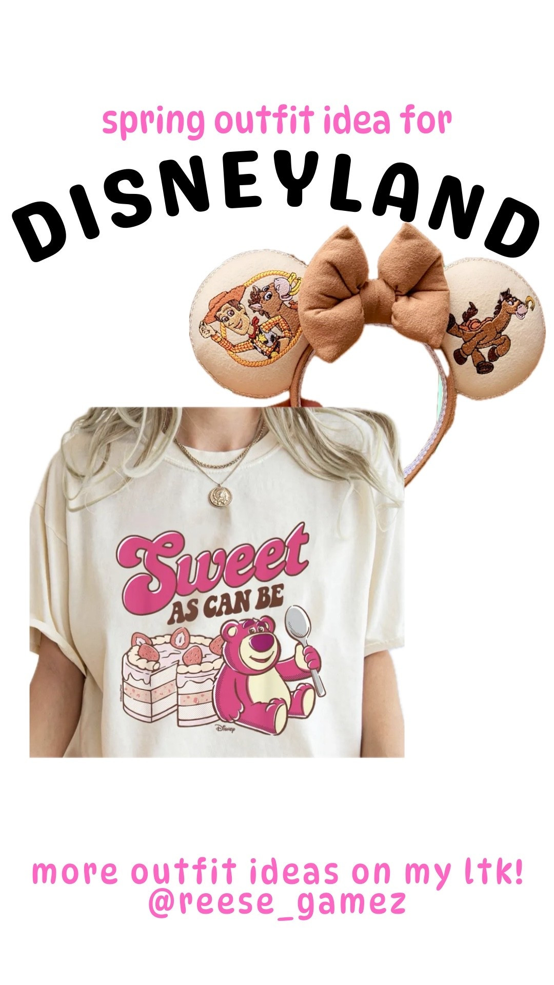 disney outfit, disneyland outfit, disney outfits, disneyland outfits, toy story outfit, mickey ears, minnie ears

#LTKTravel #LTKSeasonal #LTKootd