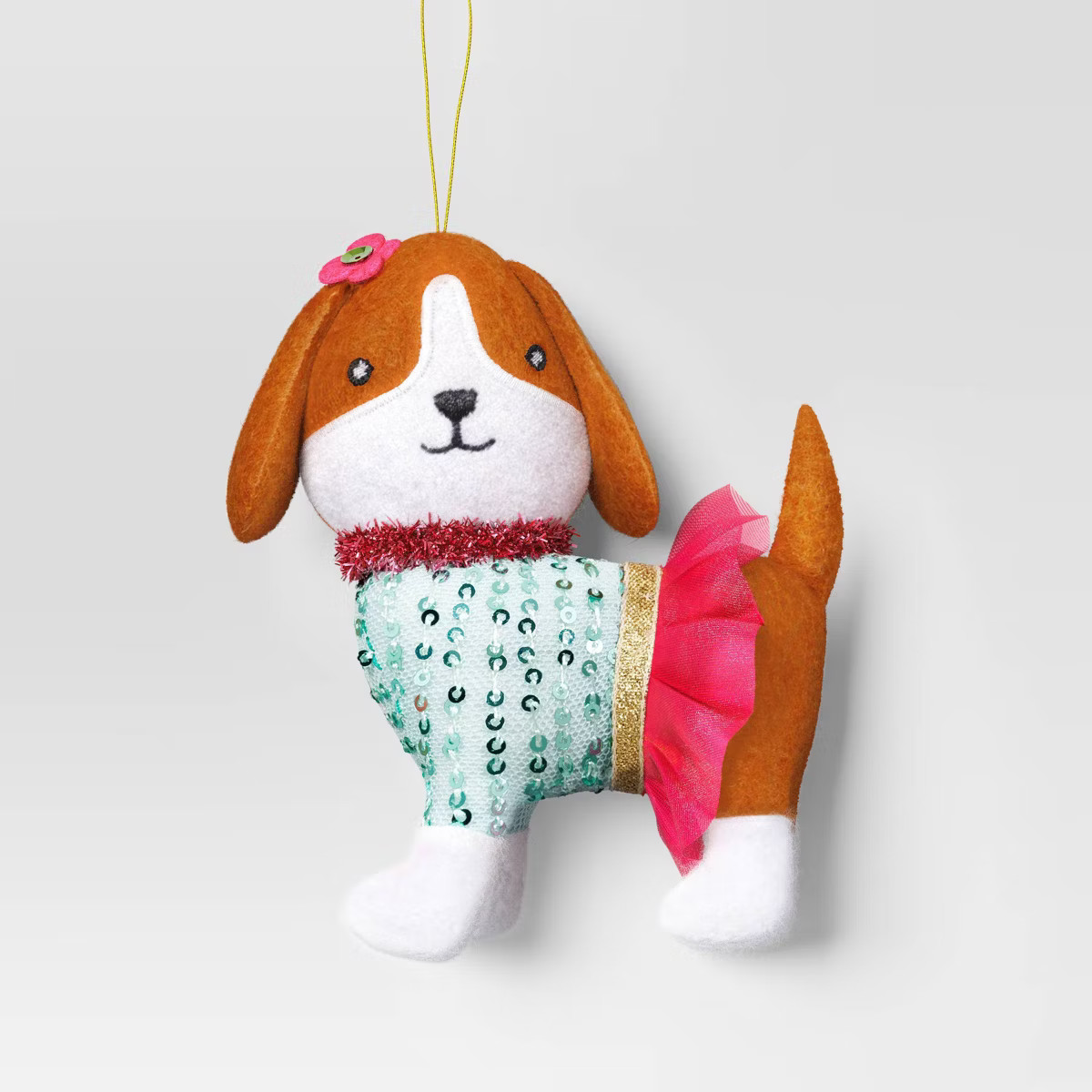 4" Christmas Dog with Pink Skirt Ornament - Wondershop™ | Target