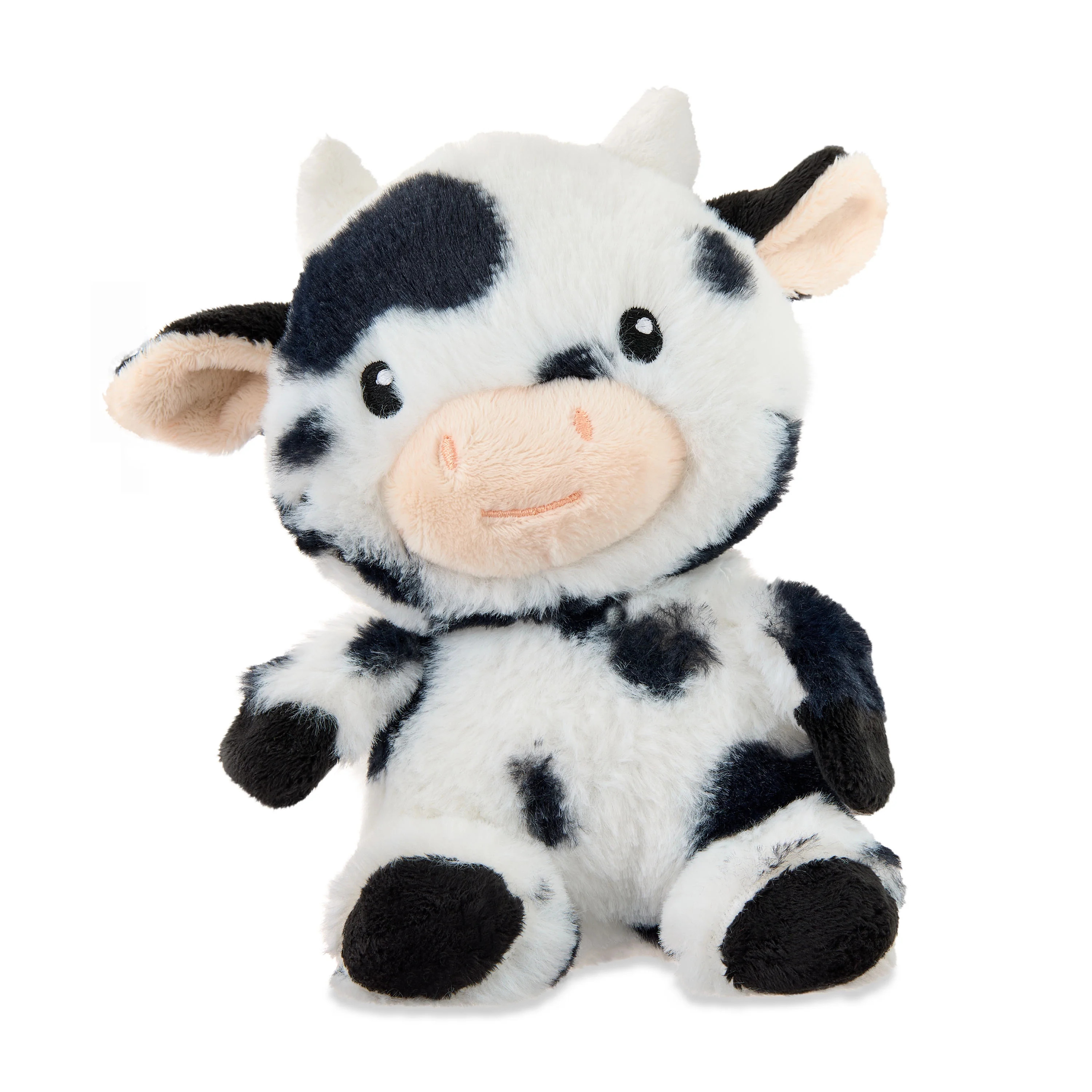 Small Cow Plush, Black and White, 7", Valentine's Day by Way To Celebrate | Walmart (US)