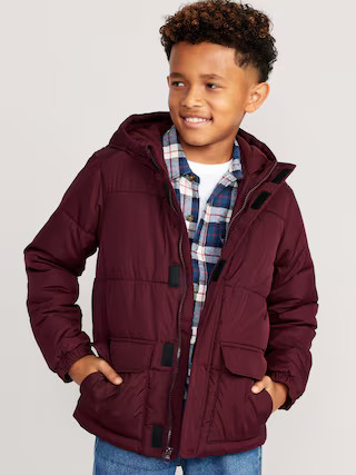 Frost-Free Zip-Front Puffer Jacket for Boys | Old Navy (US)