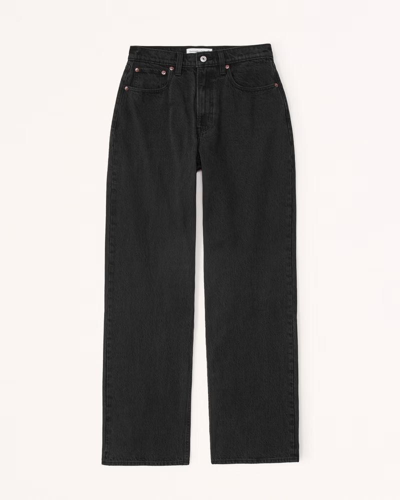 Curve Love High Rise Loose Jean | Abercrombie & Fitch (UK)