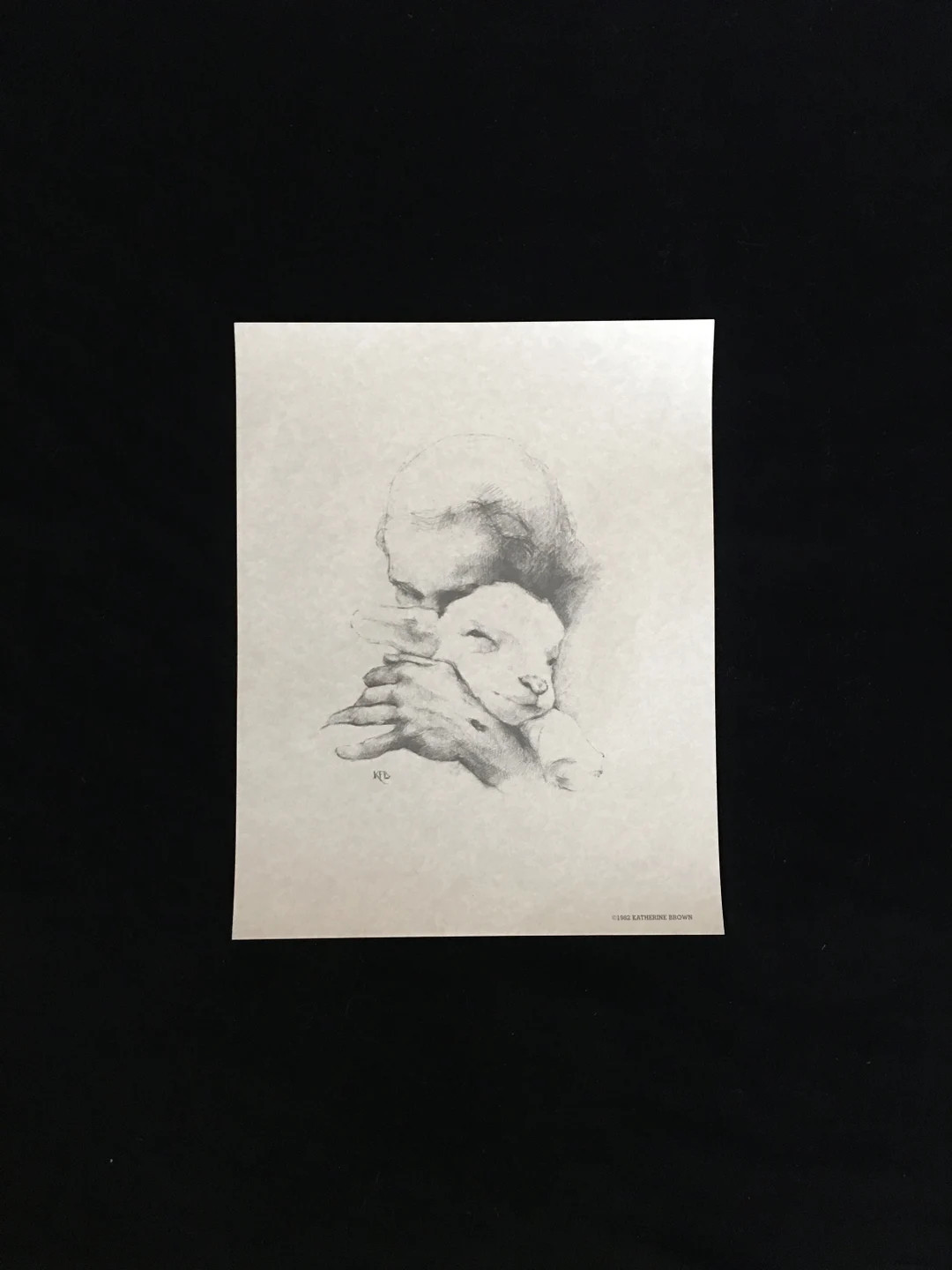 Print 11x14 Parchment Jesus and the Lamb | Etsy (US)