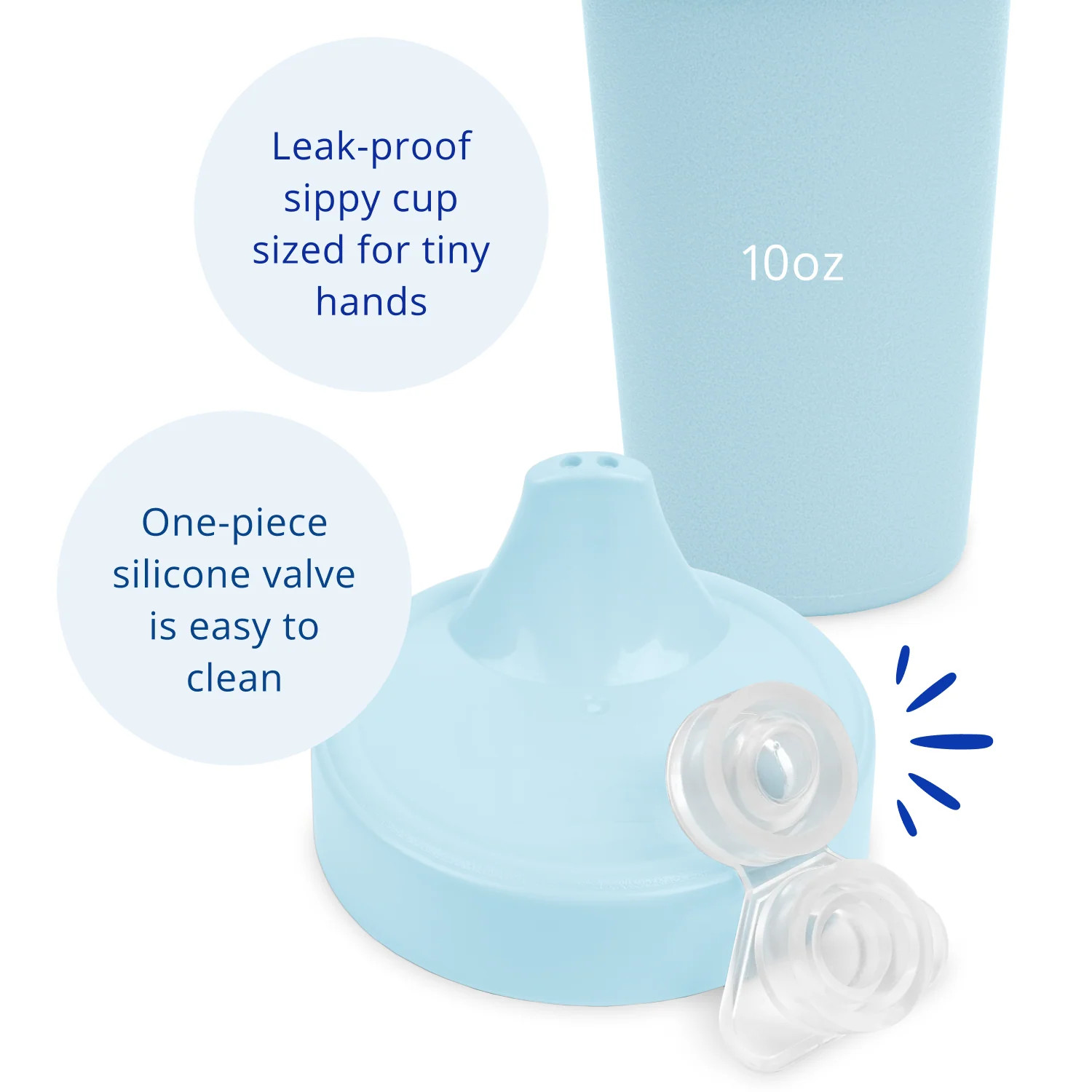 Re-Play No-Spill Sippy Cup |Tableware Made in the USA Recycled Plastic | Re-Play