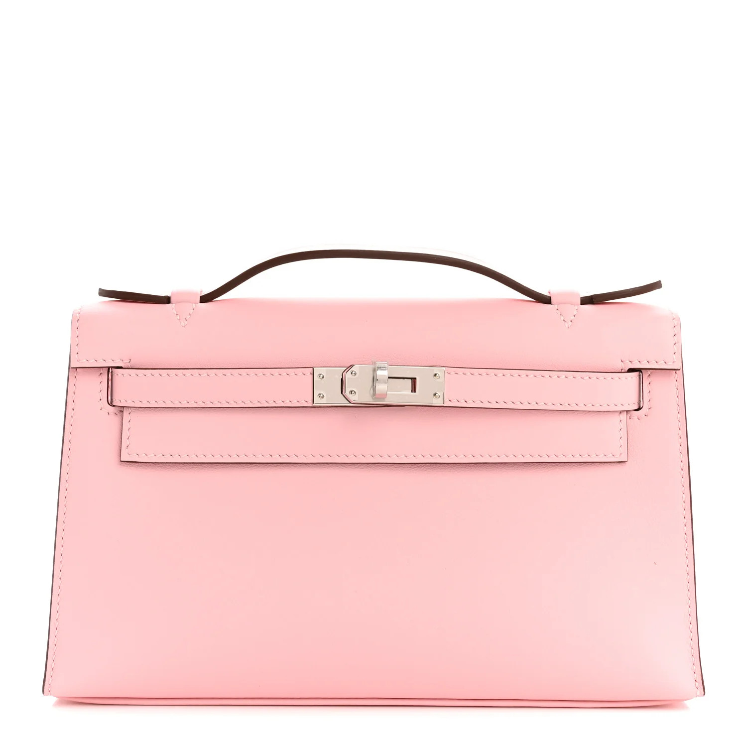Swift Kelly Pochette Clutch Rose Sakura | FASHIONPHILE (US)