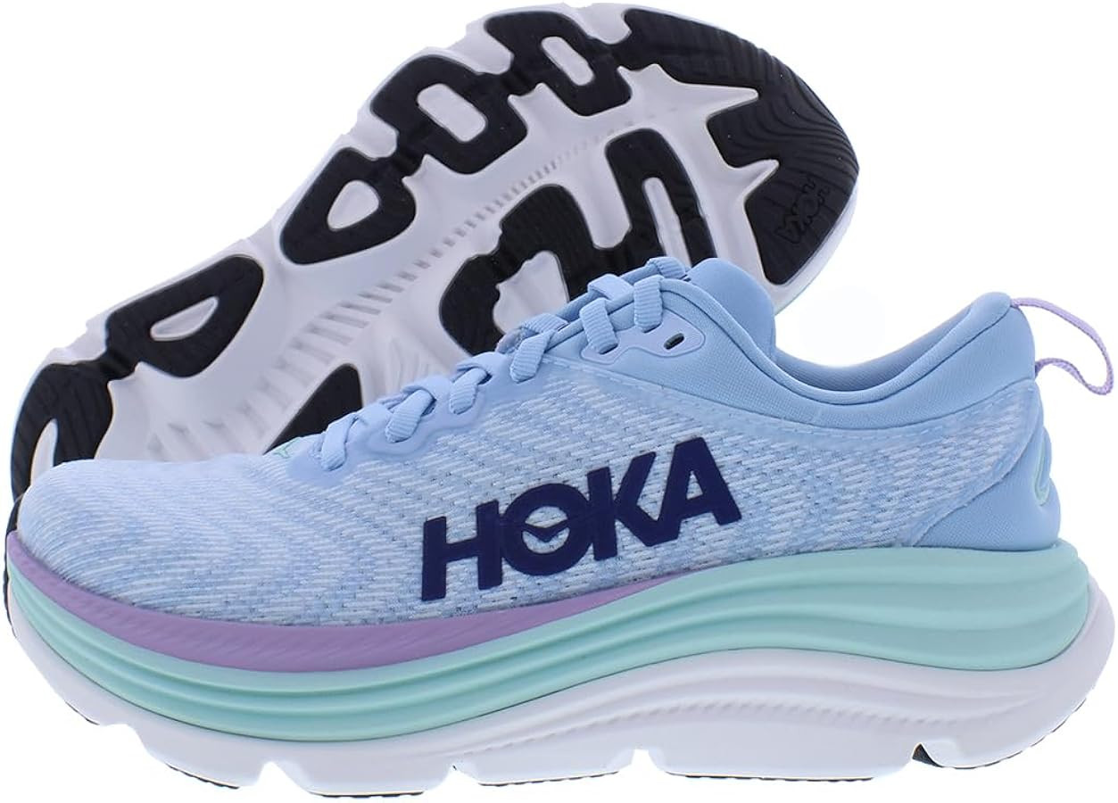 Amazon.com | HOKA ONE ONE Gaviota 5 Womens Shoes Size 10.5, Color: Airy Blue/Sunlit Ocean | Road ... | Amazon (US)