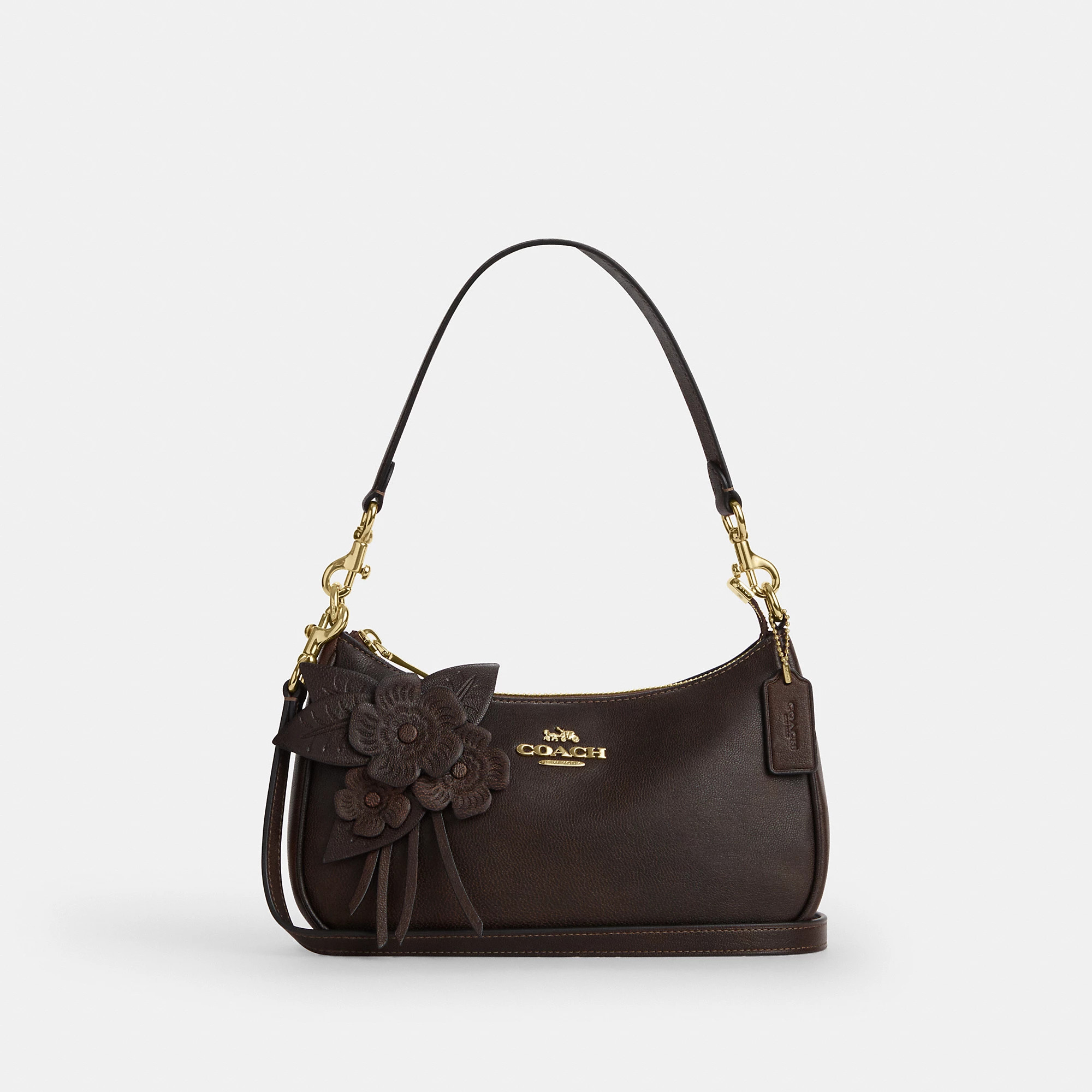 Teri Shoulder Bag With Floral Applique | Coach Outlet US
