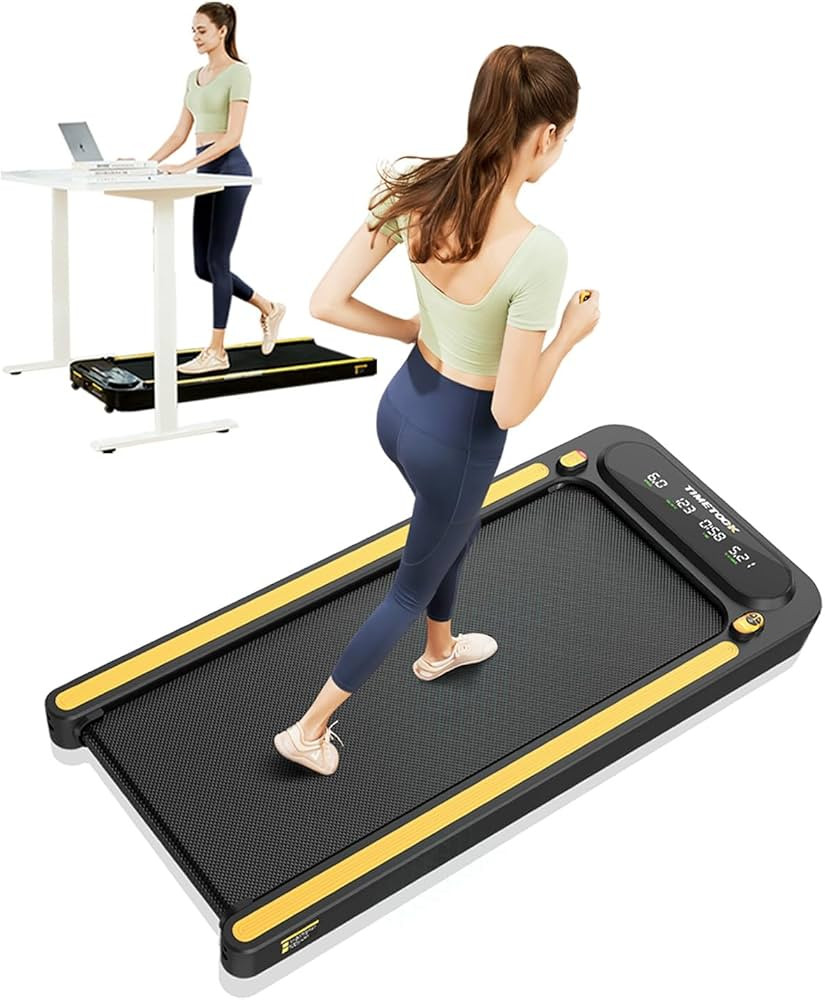 TIMETOOK Under Desk Treadmill, 2.25HP Walking Treadmill with 265lb Weight Capacity, Portable Walk... | Amazon (US)