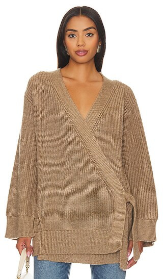Wtf Obi Cardi in Driftwood | Revolve Clothing (Global)