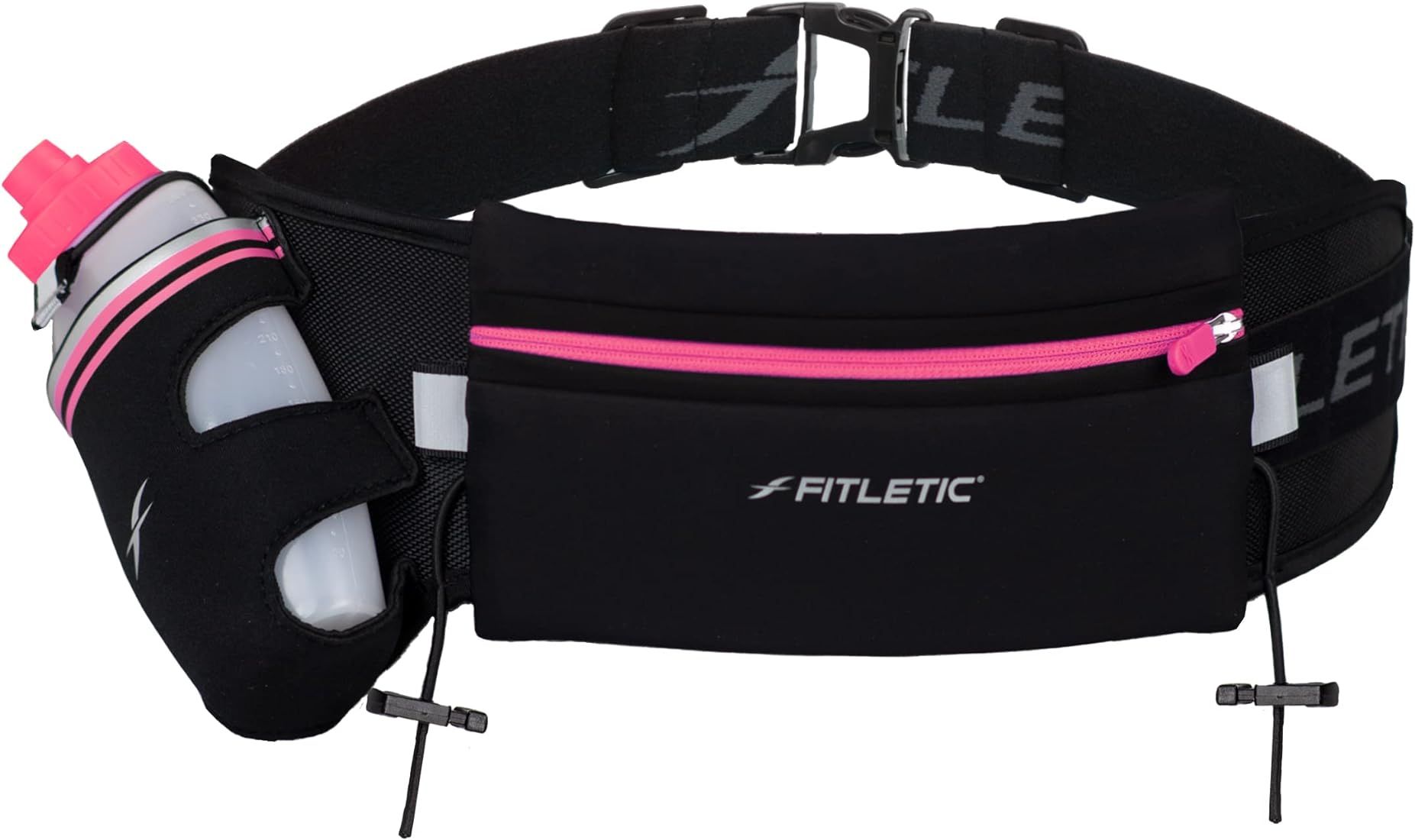 Fitletic Hydration Running Belt With 12oz Quick Flow Water Bottle For Men & Women –Race Belt, G... | Amazon (US)