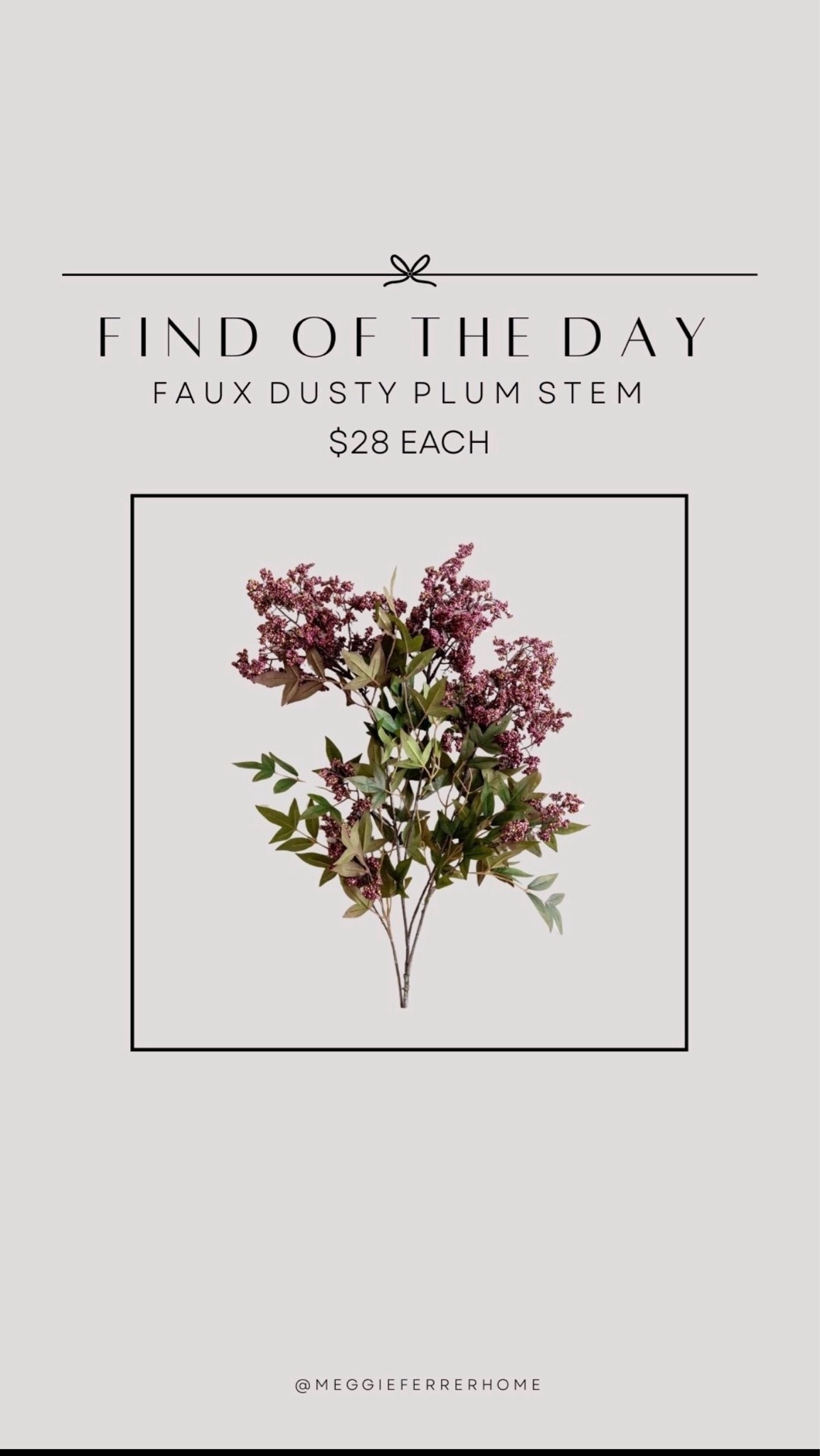 One of my favorite fall stem finds this season. 🍂🤎 

This dusty plum color is SO pretty and adds the perfect rich, moody touch without feeling too “fall.” I love how elevated and realistic they look styled in a simple vase.

Only $28 each + linked here! ✨

#ltkhome #fallstems #falldecor #fauxstems #autumndecor #modernorganic #neutralhome #designerlookforless