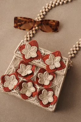 Mercedes Salazar Appliqué Raffia Bag | Anthropologie (US)