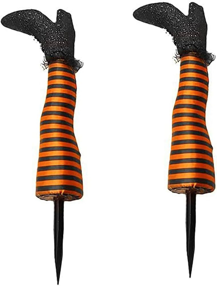 BinaryABC Halloween Witch Leg Yard Stakes,Hallloween Upside Down Witch Legs,Wicked Witch Legs,Hal... | Amazon (US)