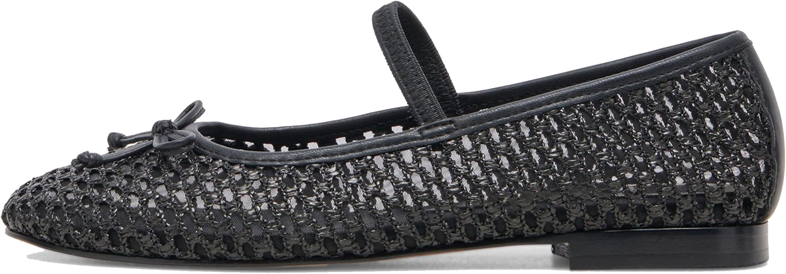 Woven Flats for Women Breathable Mesh Ballet Flats with Cute Bows, Dressy Fishnet Shoes with Roun... | Amazon (US)