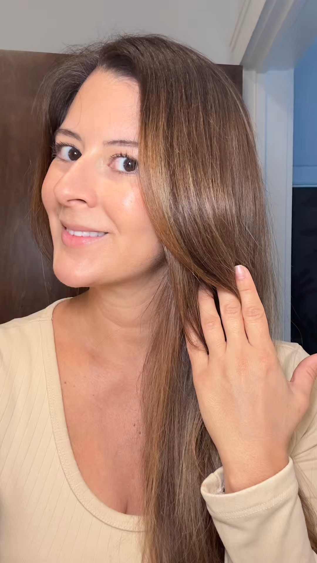 Trying the Kerastase gloss glaze shampoo and conditioner to help hydrate my hair. After blow drying, I went in with the oil to help smooth any flyaways and give me a nice shine. I’m about to invest on full bottles 😍

@sephora @revlon #kerastase #hairglaze #hydrate 

#LTKgrwm #LTKBeauty #LTKmorningroutine