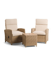 3pc Outdoor Reclining Chairs And Table Set | Furniture & Lighting | Marshalls | Marshalls