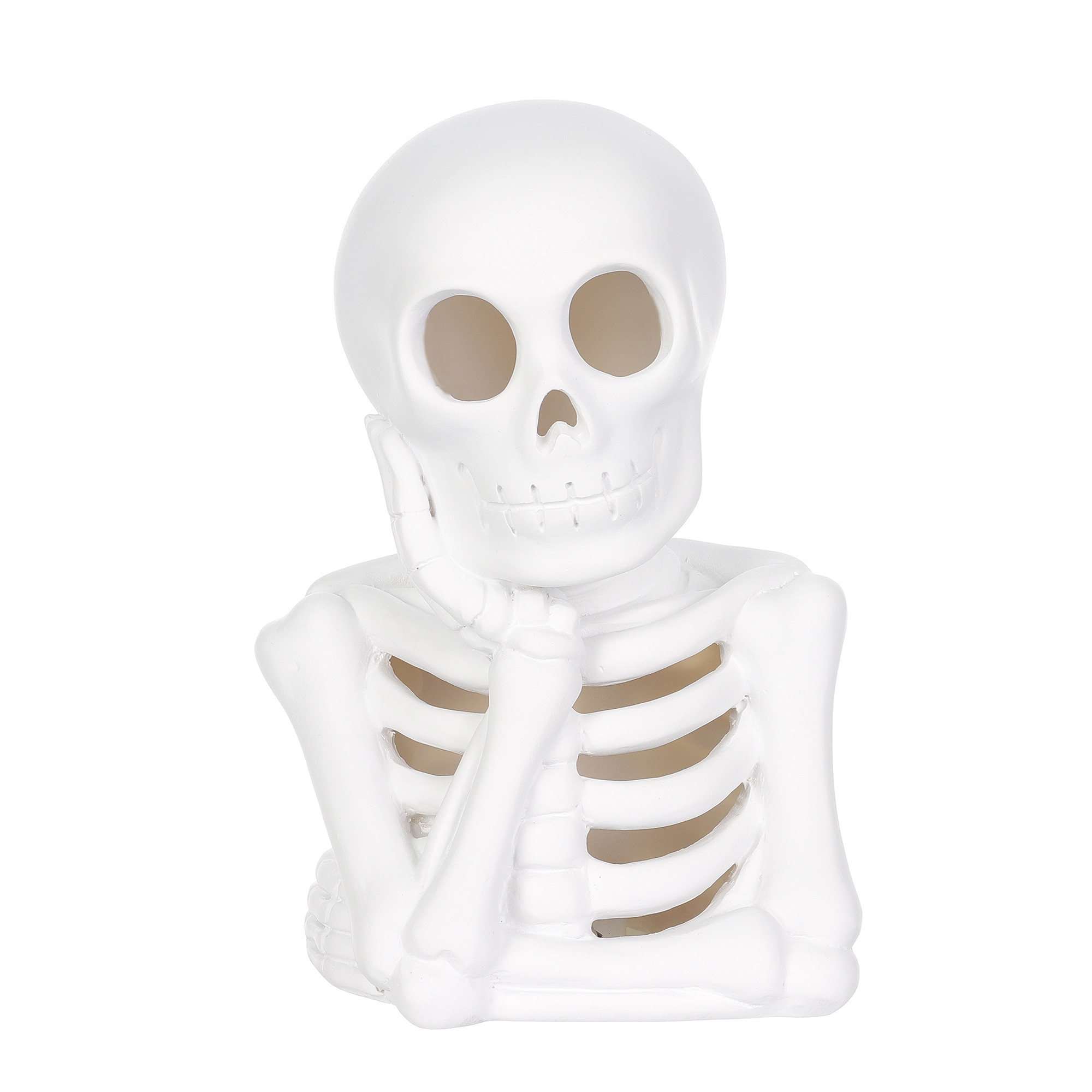 Halloween White Resin LED Skeleton Tabletop Decoration,4.25" X 3.75" X 6" H,by Way to Celebrate -... | Walmart (US)