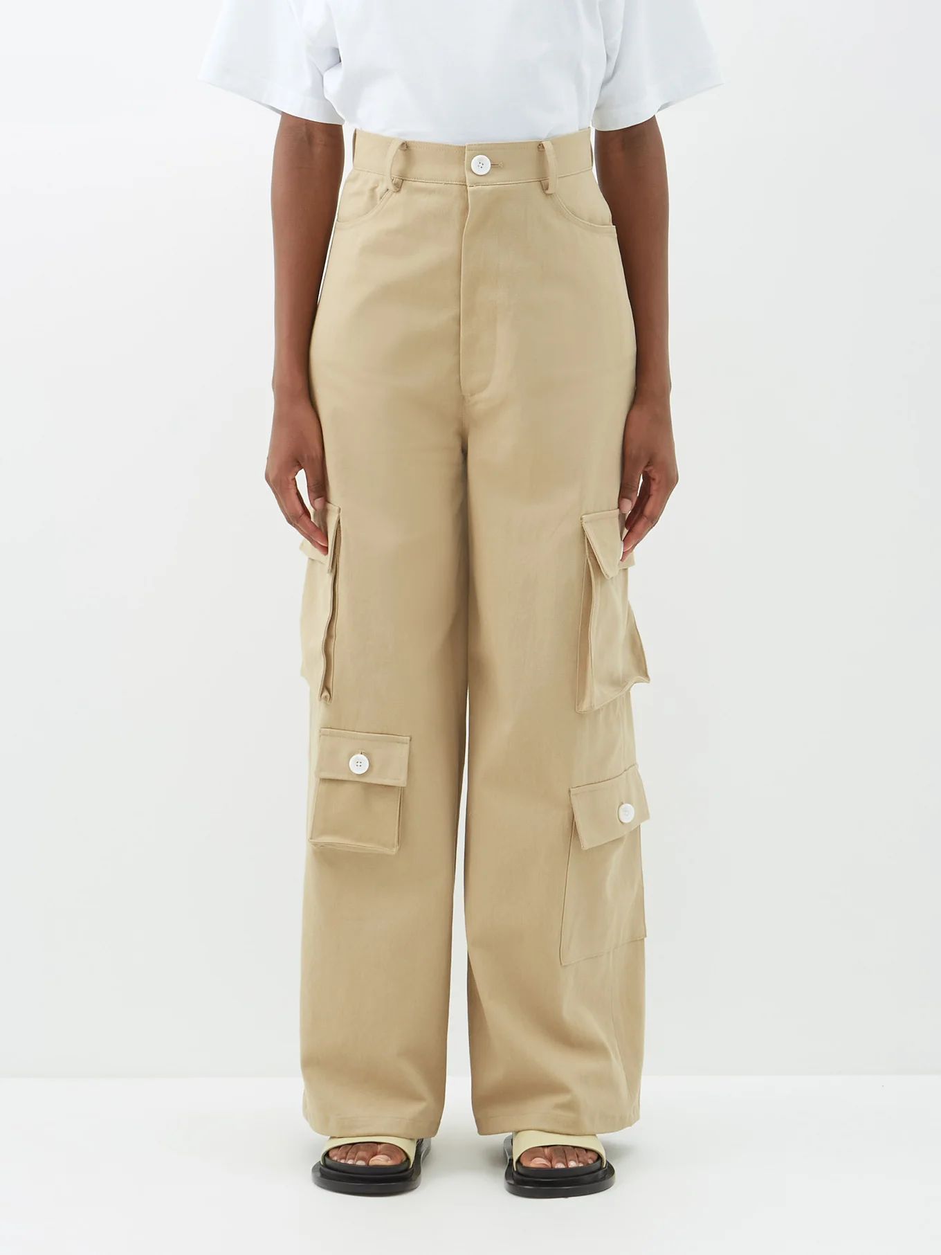 Hailey cotton oversized cargo trousers | The Frankie Shop | Matches (UK)
