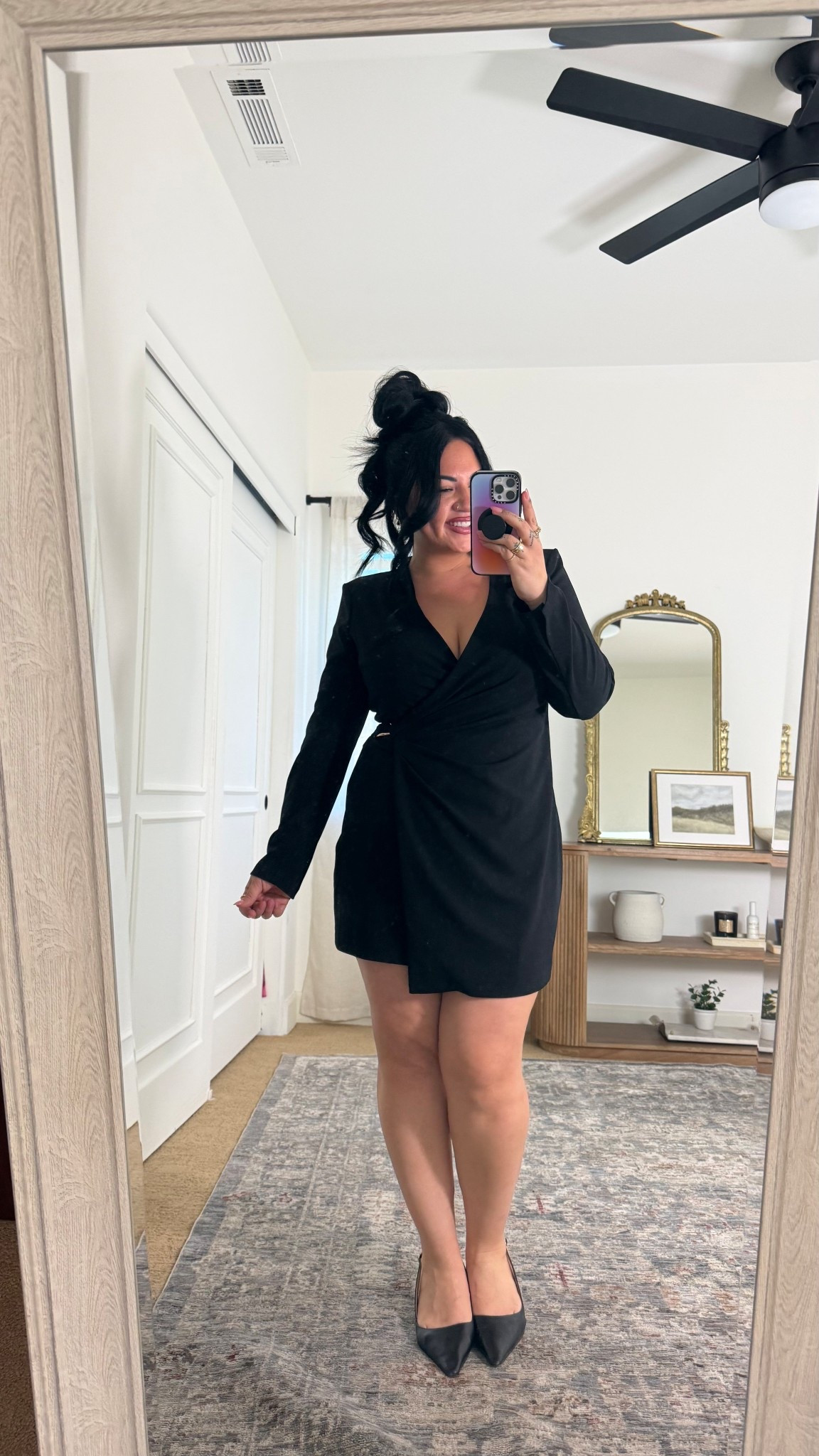 i’m wearing a size large in this @Express   dress and i’m usually a size 14! 🖤

#LTKMidsize #LTKootd #LTKWorkwear