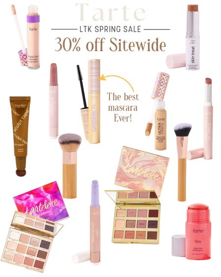 Tarte is part of the LTK Spring sale!!! Get 30% off site wide!! Great time to stock up.!  The XL Tubing Mascara is the best!! And I love all their lip products!!! 

#LTKsalealert #LTKbeauty #LTKSpringSale