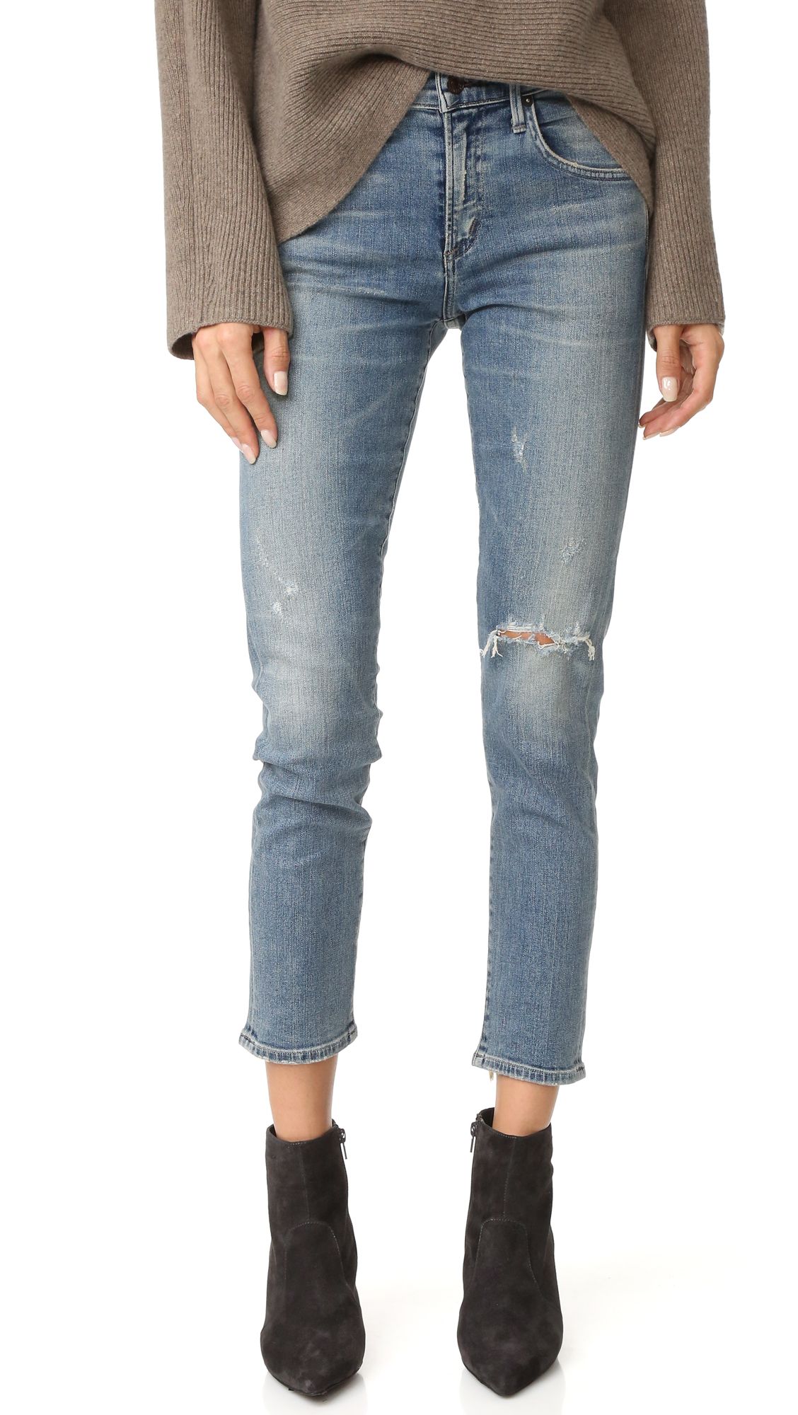 The Principle Girlfriend Jeans with Shadow Pockets | Shopbop