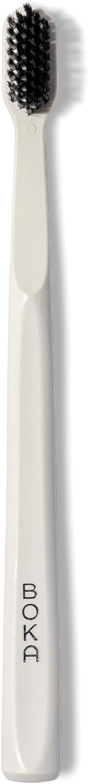 Boka Classic Manual Toothbrush with Extra Soft Activated-Charcoal, Tapered Bristles, Bioplastic H... | Amazon (US)
