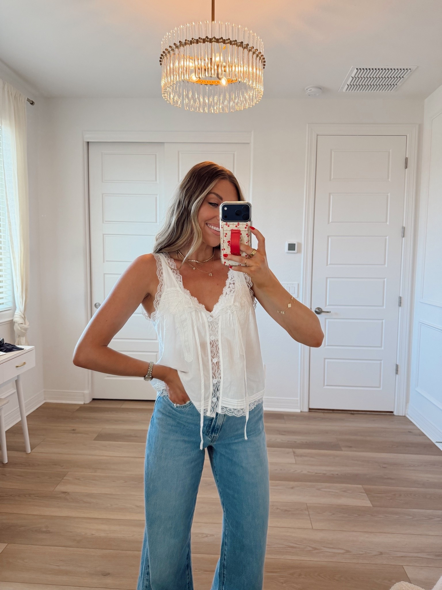 Amazon prime day deal!! The perfect lace tank for summer! Wearing a small