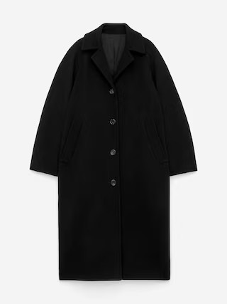 Oversized Wool-Blend Coat – Black – Women – ARKET GB | Arket UK