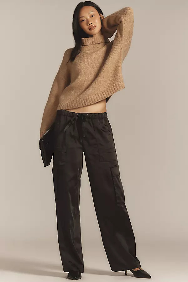 Sanctuary Satin Cargo Pants | Anthropologie (US)