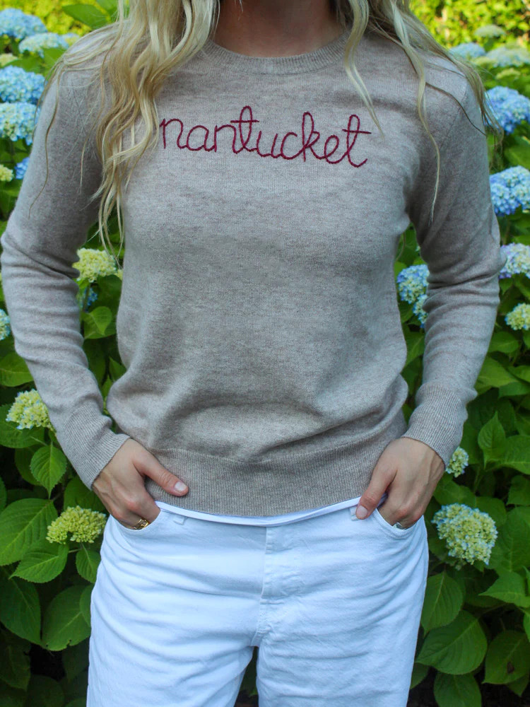 "nantucket" Crewneck | Lingua Franca NYC
