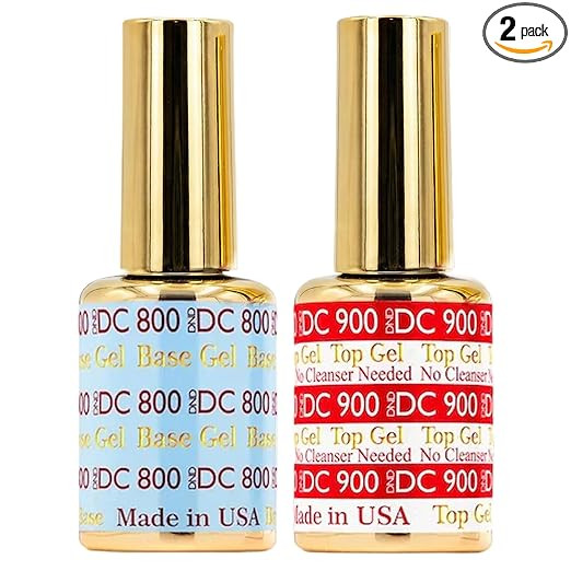 DND Base Gel and Top Gel Polish Set, UV/LED GelBase Polish and No Cleanse Top Coat, Professional ... | Amazon (US)