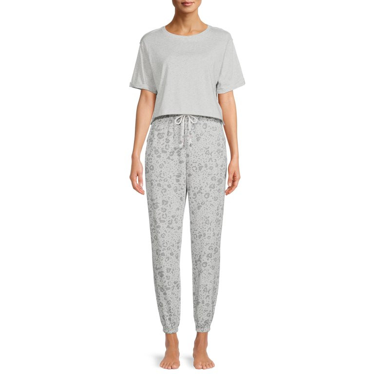 Peace, Love & Dreams Women's Sunwashed Beach Sleep PJ Set | Walmart (US)