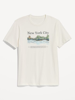 Soft-Washed Crew-Neck Graphic T-Shirt for Men | Old Navy (CA)