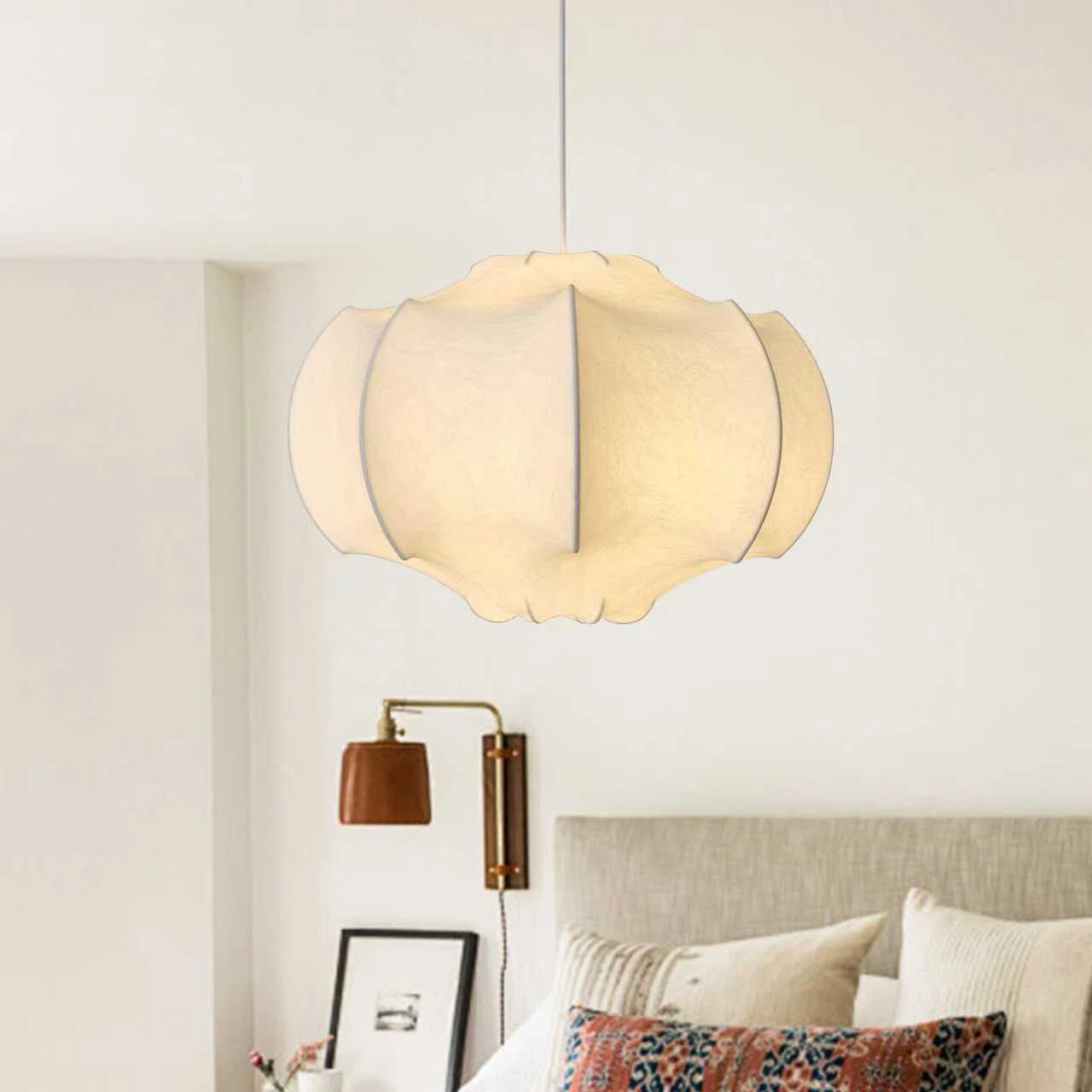 23.6" 3 - Light Dimmable Imitation Silk Lantern Chandelier | Wayfair North America