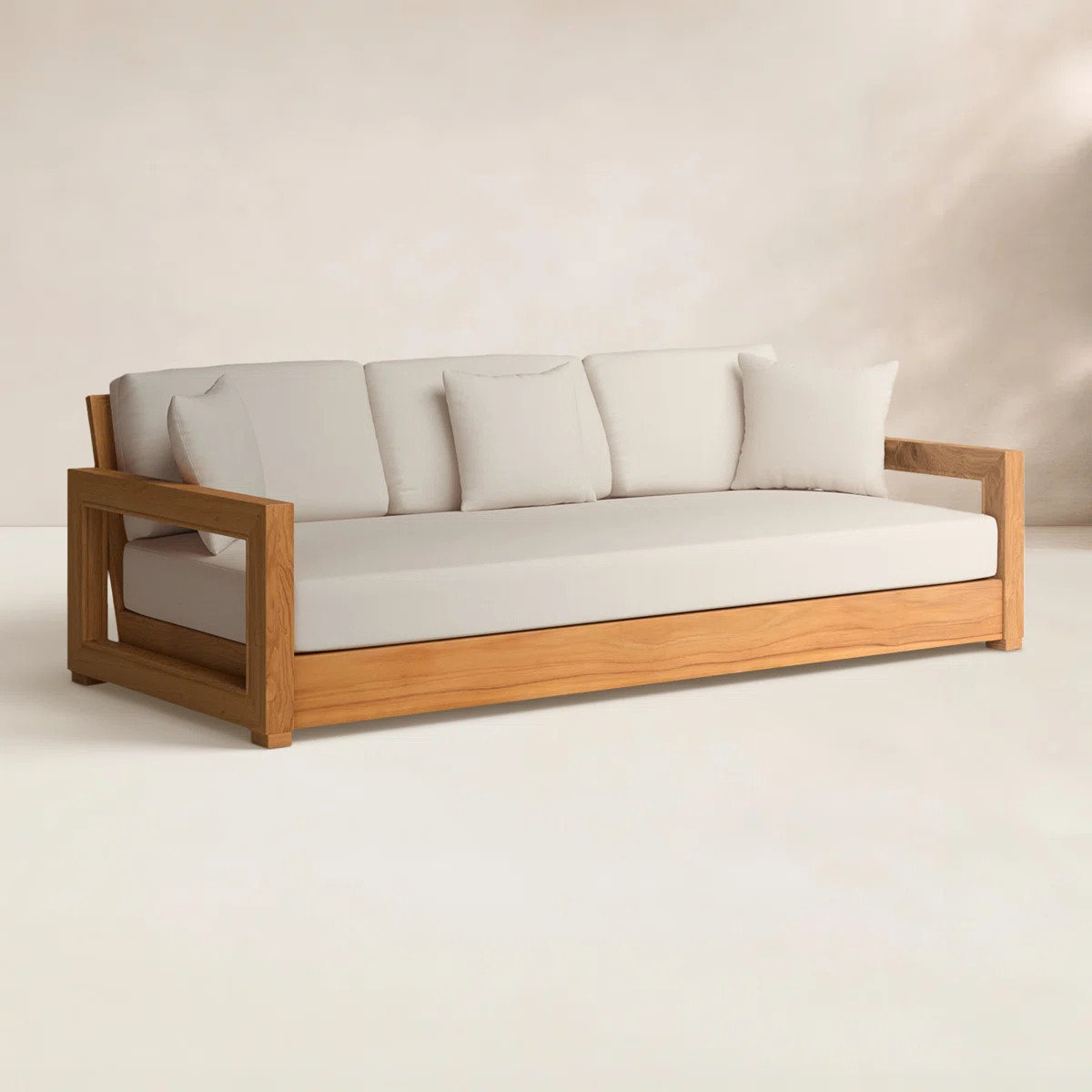 Melrose 76.55'' Teak Outdoor Sofa | Wayfair North America
