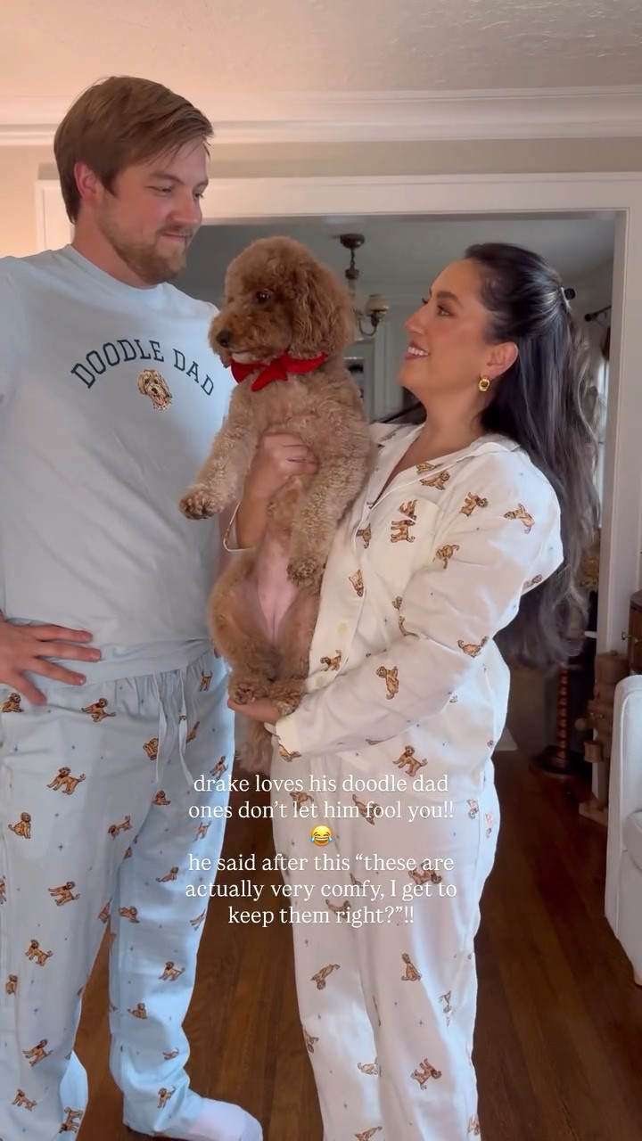 drake loves his doodle dad ones don’t let him fool you!!😂
he said after this “these are actually very comfy, I get to keep them right?”!!