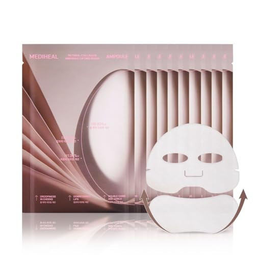 Mediheal Retinol Collagen Ampoule Lifting Mask (10 Counts) forV Line Mask, Anti-Aging - Helps Reduce Fine Lines & Wrinkles, and Smoothens Skin | Amazon (US)