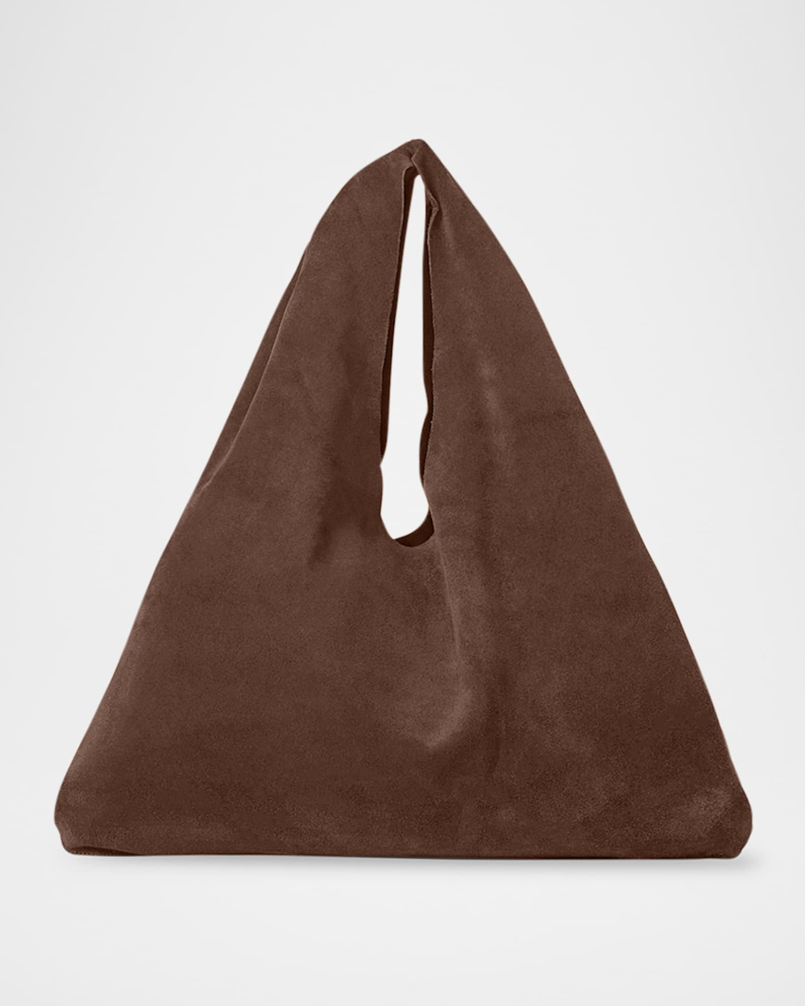 Small Bindle Top-Handle Bag in Plush Suede | Neiman Marcus