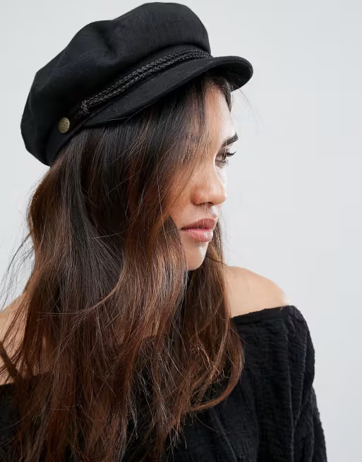 Brixton Baker Boy Hat in Black | ASOS UK