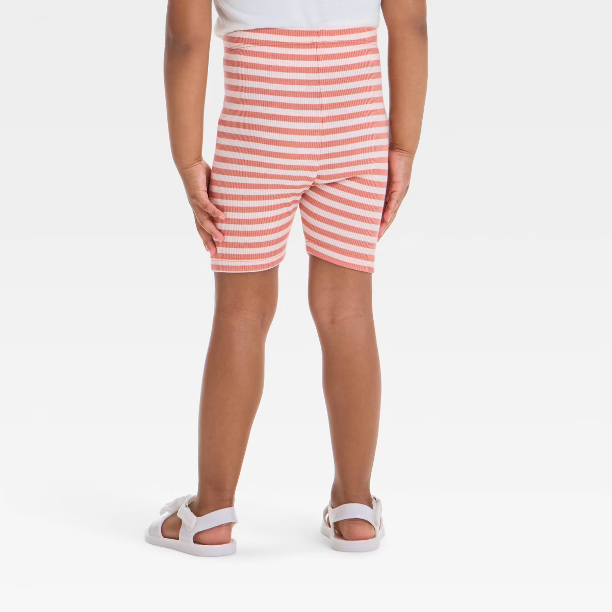 Toddler Girls' Ribbed Bike Shorts - Cat & Jack™ Orange 5T | Target