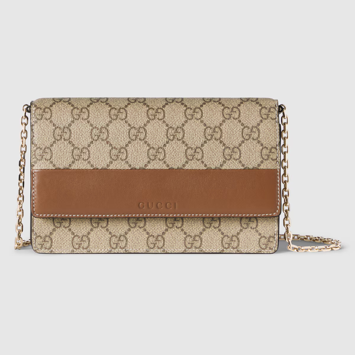 Gucci - GG Emblem wallet on chain | Gucci (US)