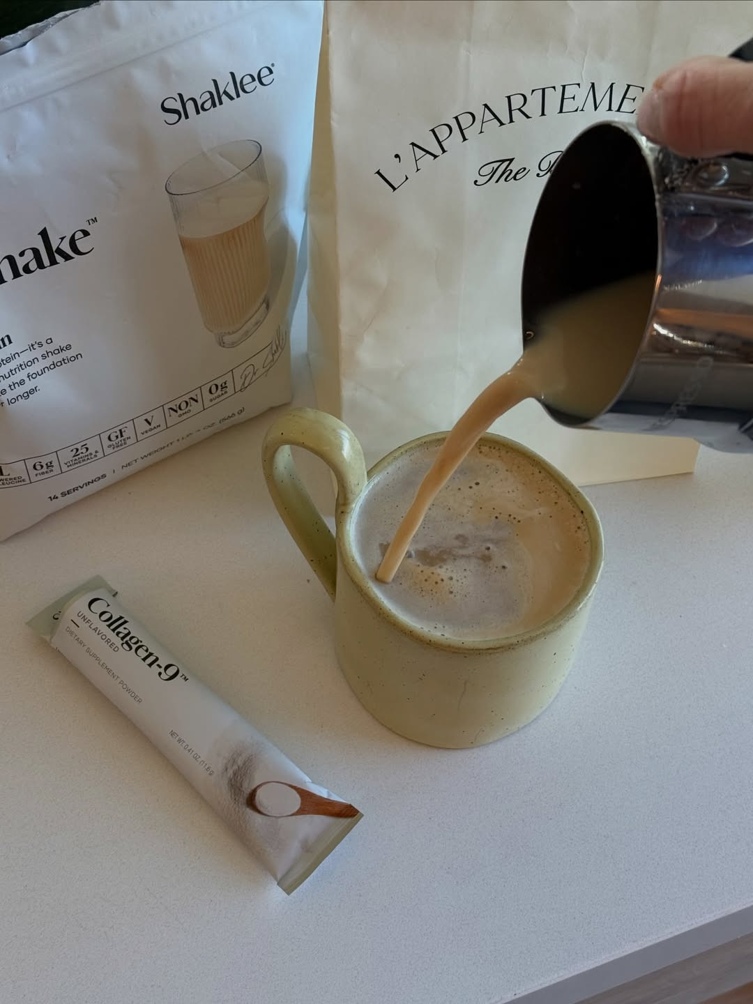 My daily morning routine with supplements and a good cup of coffee. 

 #LTKdayinmylife #LTKmorningroutine #LTKHome