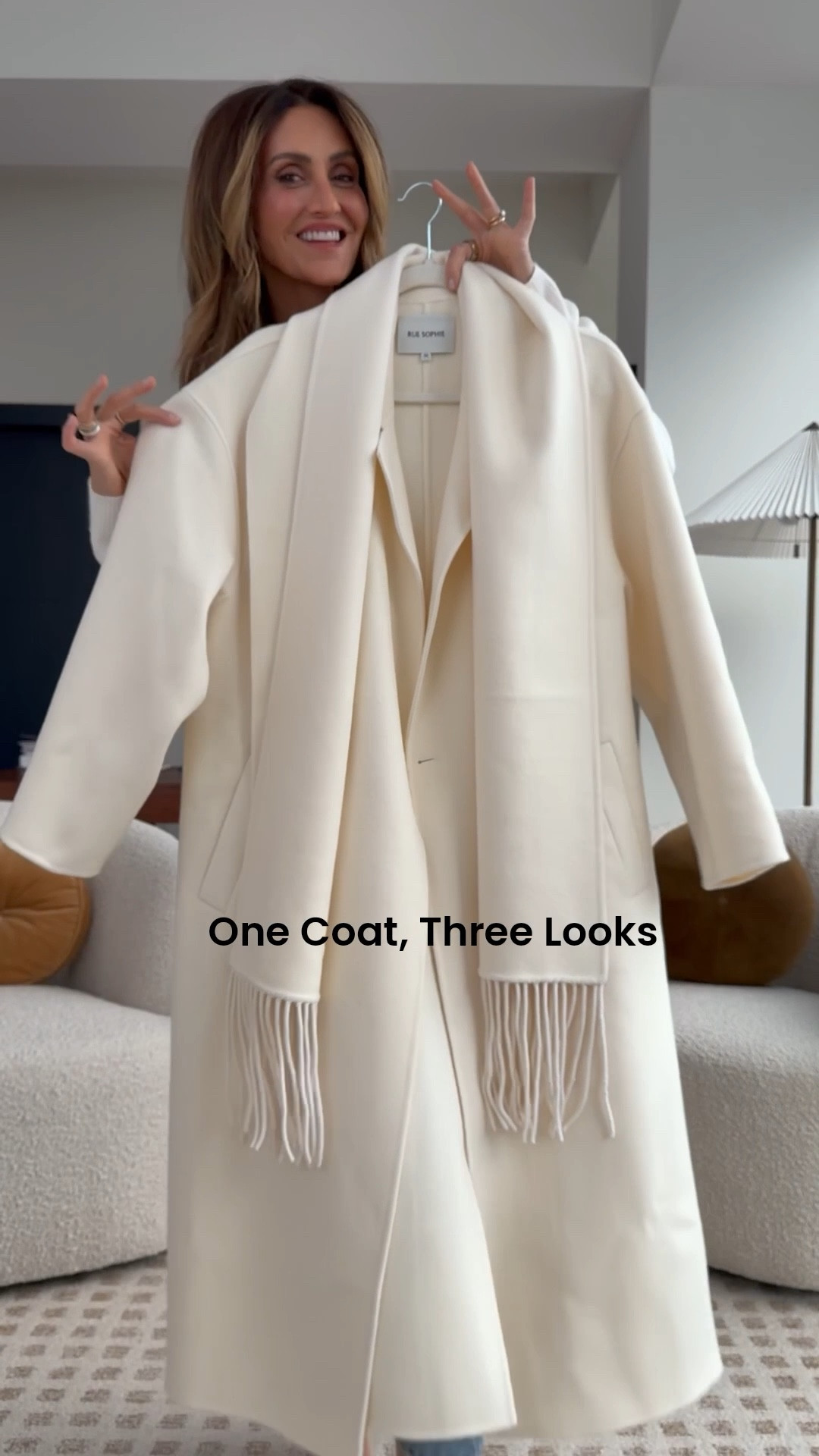 A forever coat styled three ways 🤍 comment SCARF COAT and I’ll send you links to shop! 

Size xs - fits oversized. Jeans 25, Ali set xxs (unisex!) 
This coat is definitely an investment piece, but one that’s quickly earning a  hero spot in my wardrobe. It has a timeless silhouette, beautiful drape and the scarf as an extra piece. Made of 100% wool, it’s  stunning and can be worn with my everyday outfits! 

#LTKOver40 #LTKgrwm #LTKootd
