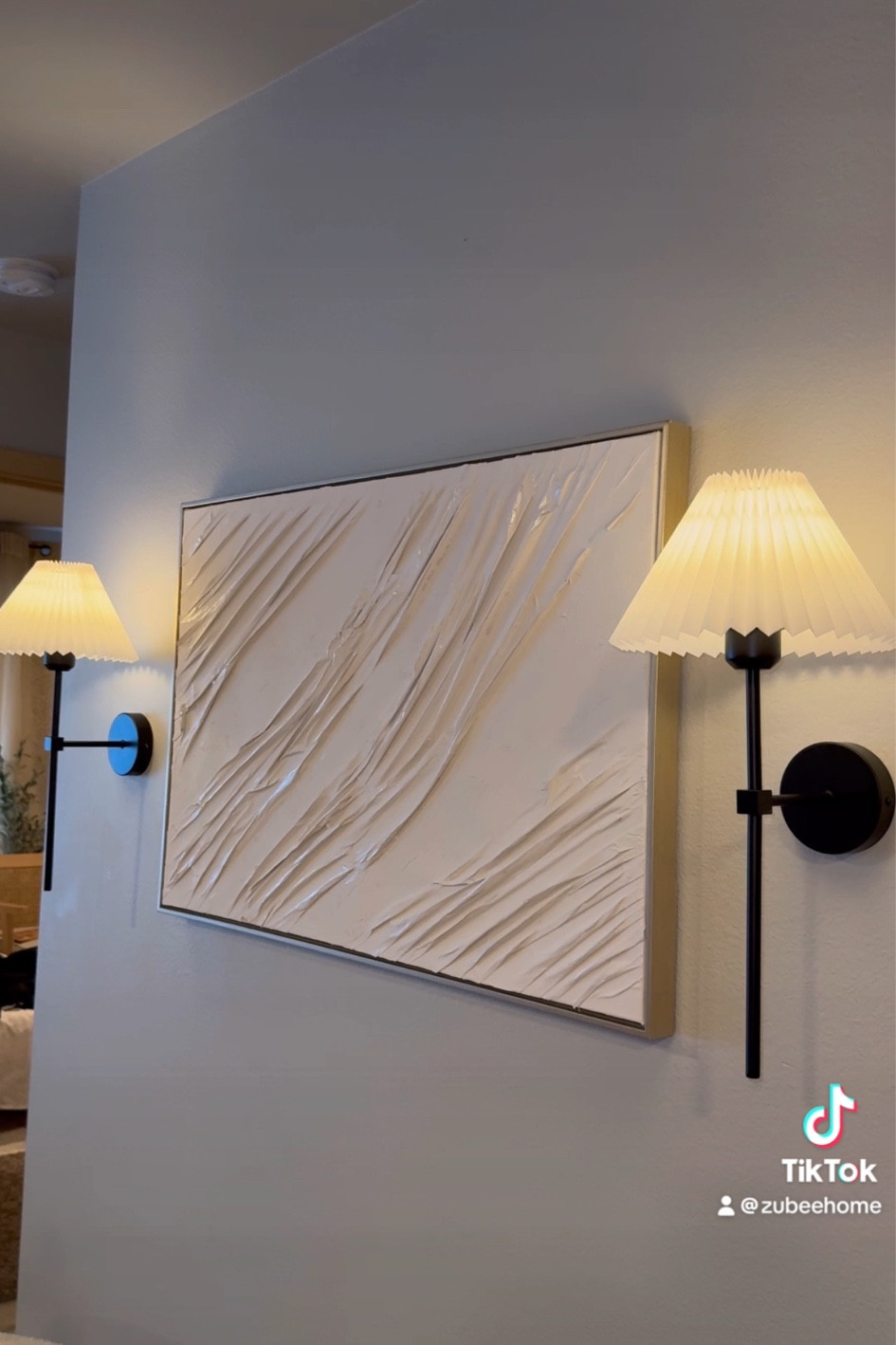Pleated wall sconces linked here 💡🖼️💡 #walldecor #walldecorideas 

#LTKHome