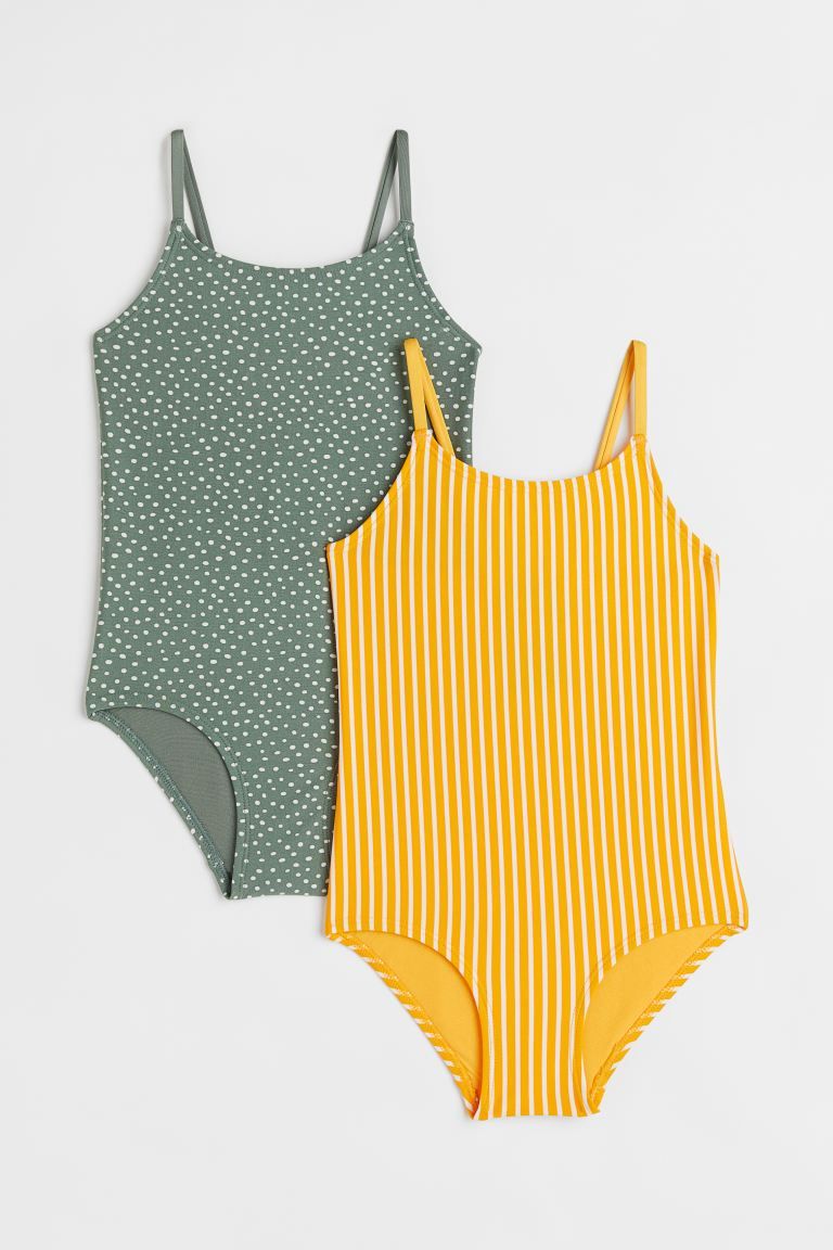 2-pack Patterned Swimsuits | H&M (US)