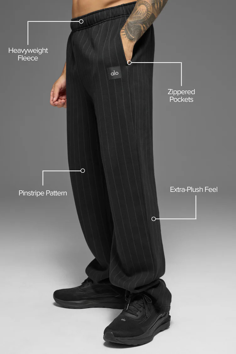 Pinstripe Straight Leg Sweatpant | Alo Yoga