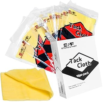 S&F STEAD & FAST Tack Cloth for Painting, 15-pc Premium Tack Cloths for Removing Dust from Woodwo... | Amazon (US)