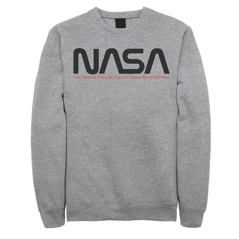 Men's NASA The National Aeronautics And Space Administration Sweatshirt, Size: Small, Athletic Grey | Kohl's