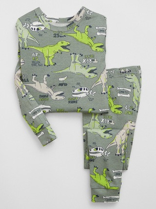 babyGap 100% Organic Cotton Dino PJ Set | Gap Factory